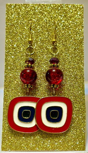 Red Ojo Earrings
