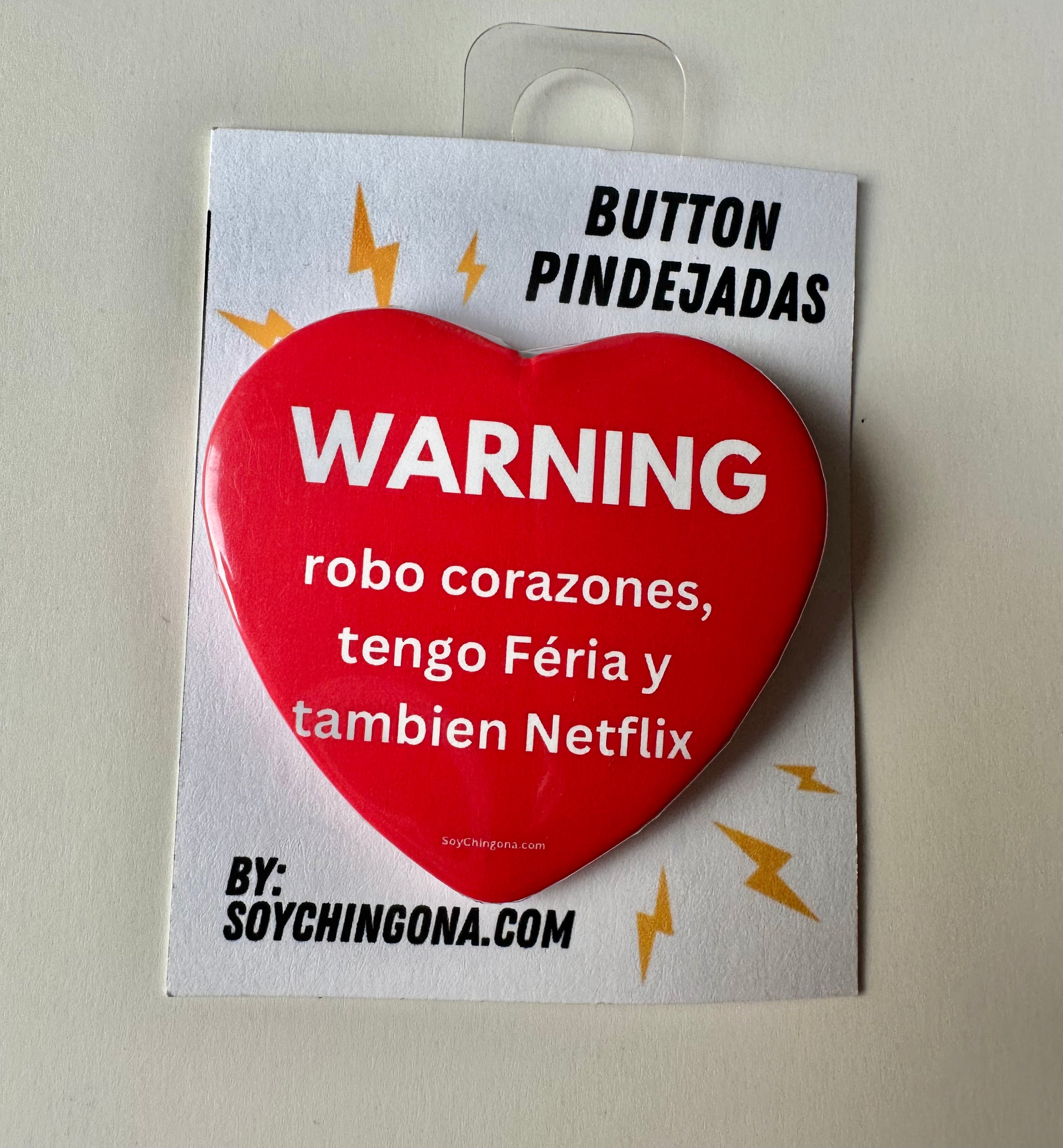 Warning Button Pin