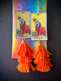 Strength Tarot Card Earrings