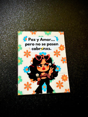 Mija - Paz y Amor Sticker