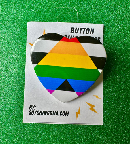 Ally Flag Button Pin