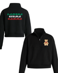 Lambda Sigma Gamma Crop Half-Zip Sudadera