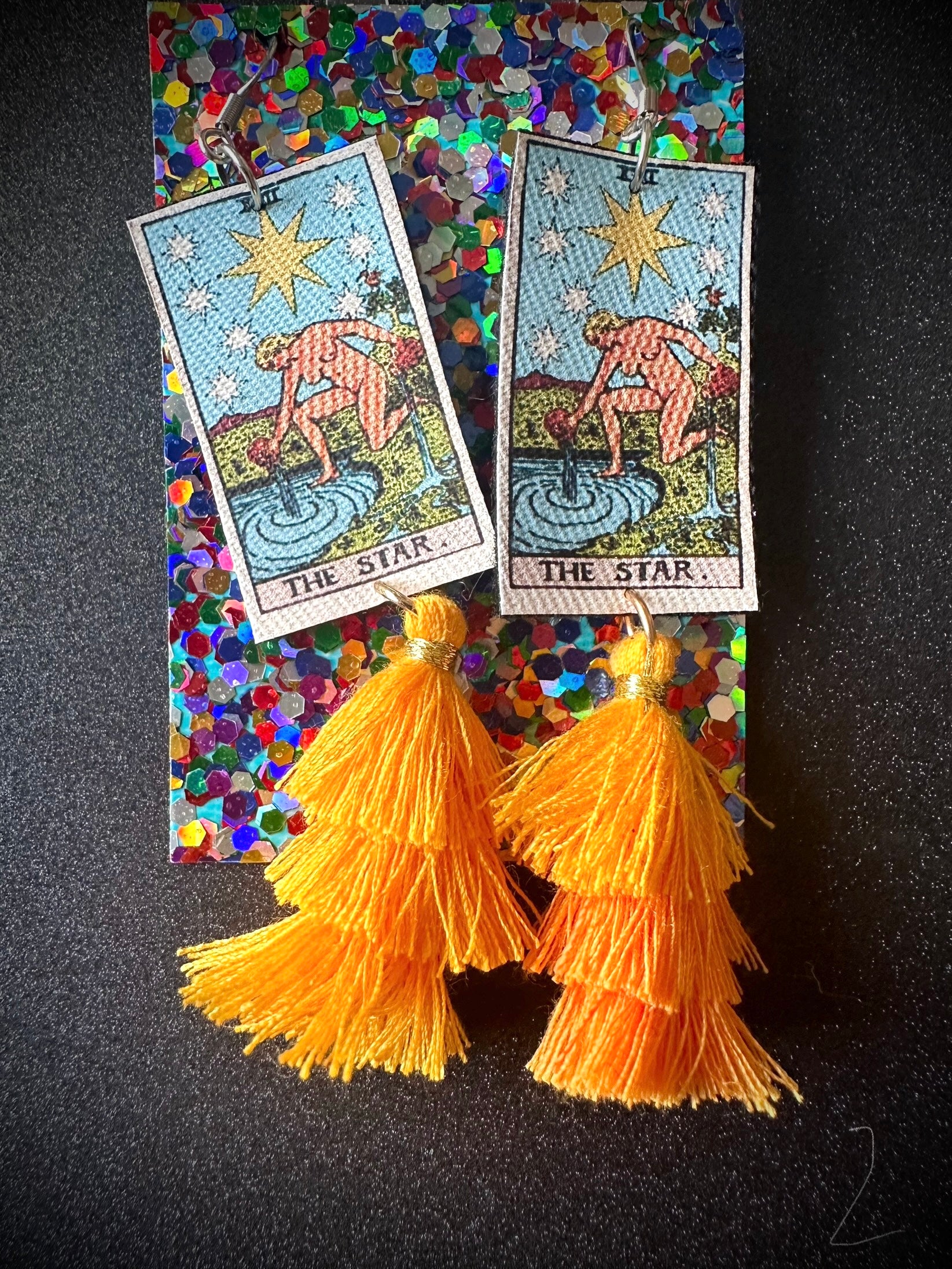 The Star Tarot Card Earrings