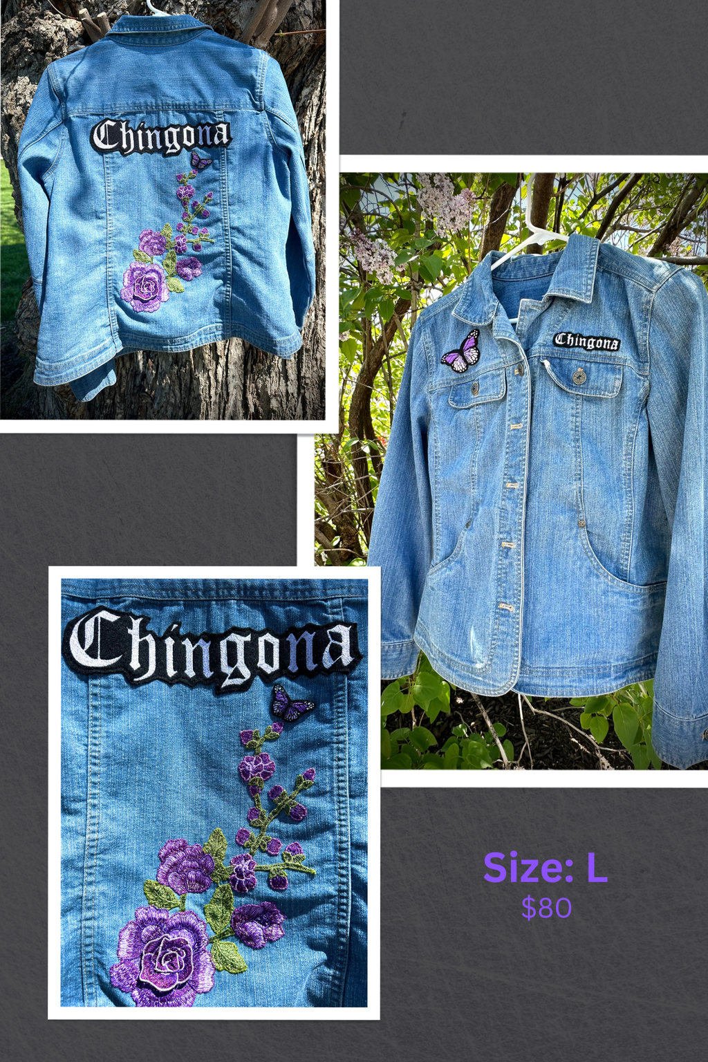 Chingona Purple Rosa Jacket