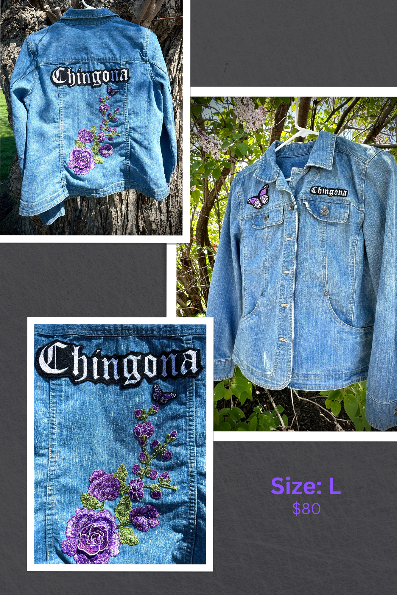 Chingona Purple Rosa Jacket