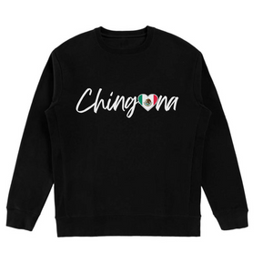 Chingona Heart Flag Sweatshirt