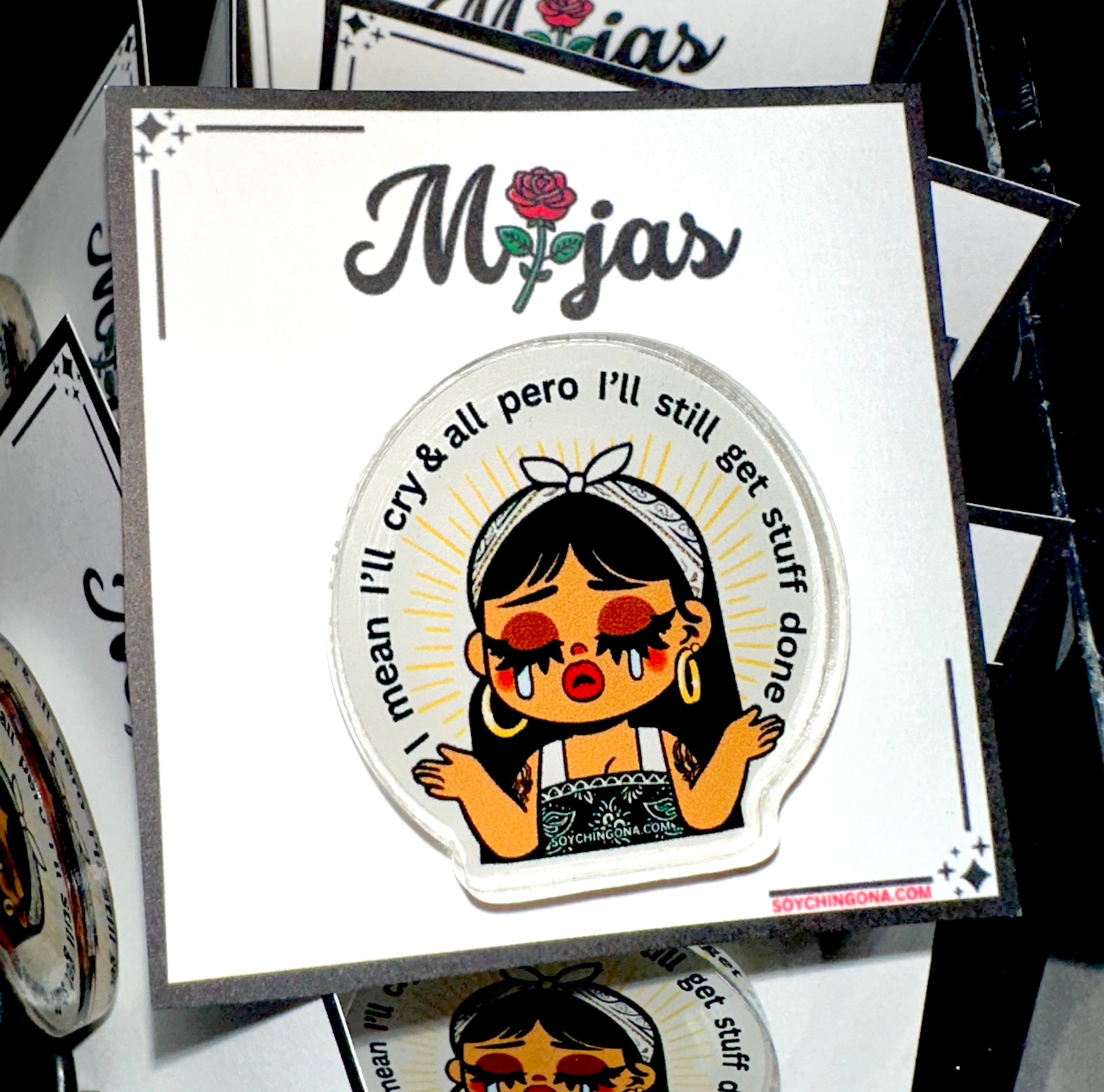 Cry & get stuff done Mija Pin