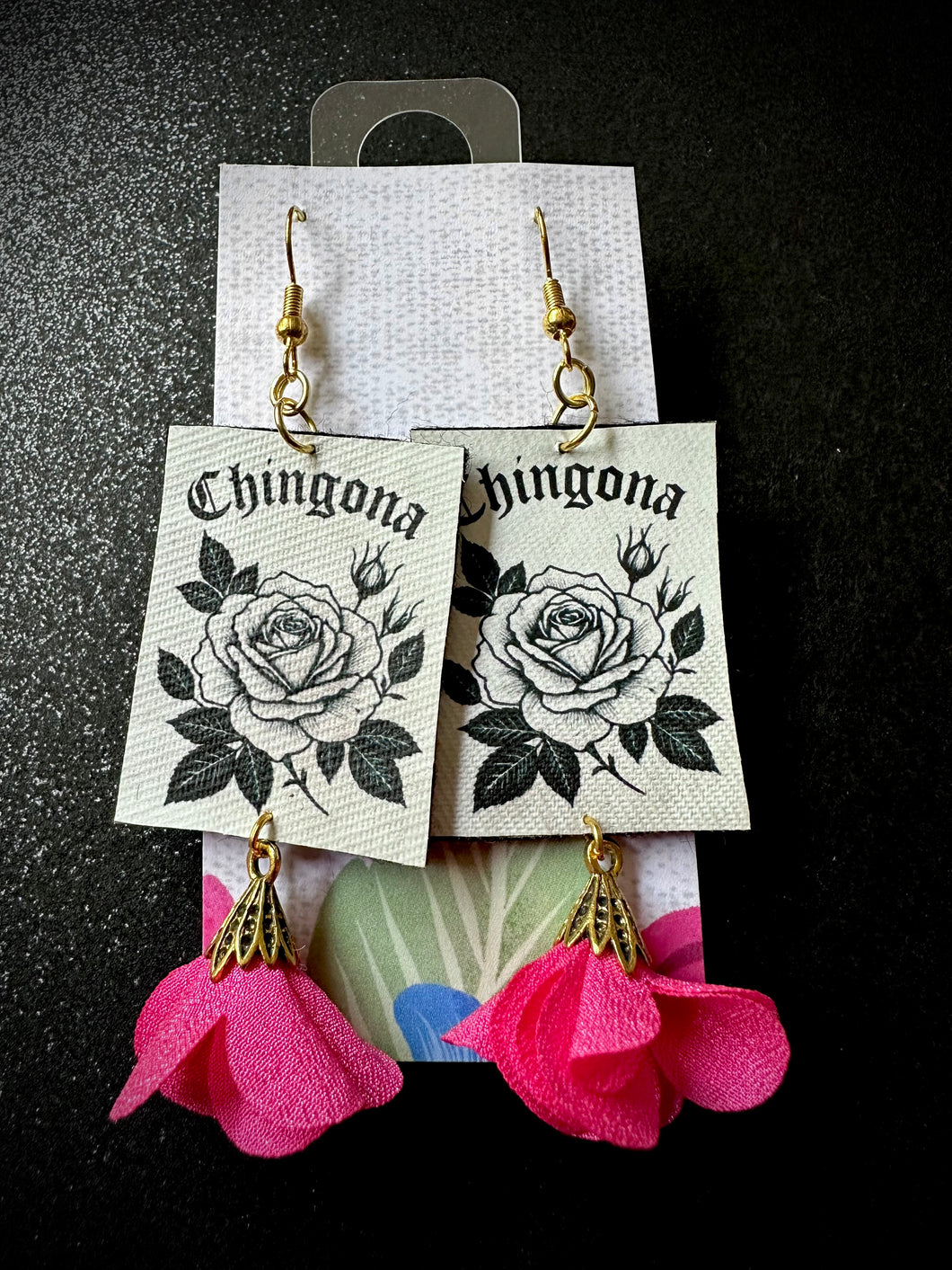 Chingona Rosa Earrings
