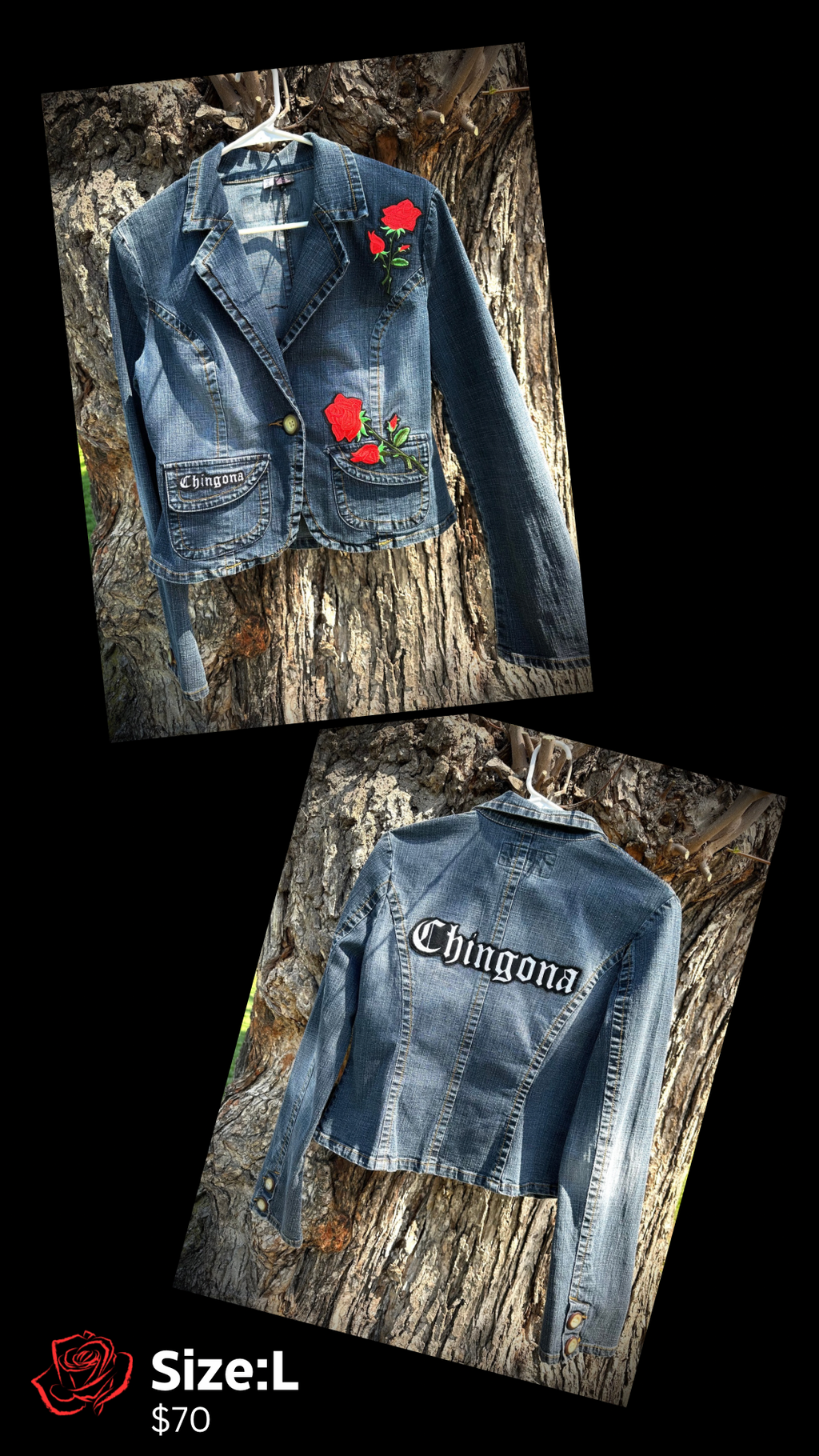 Chingona Rosas Jacket