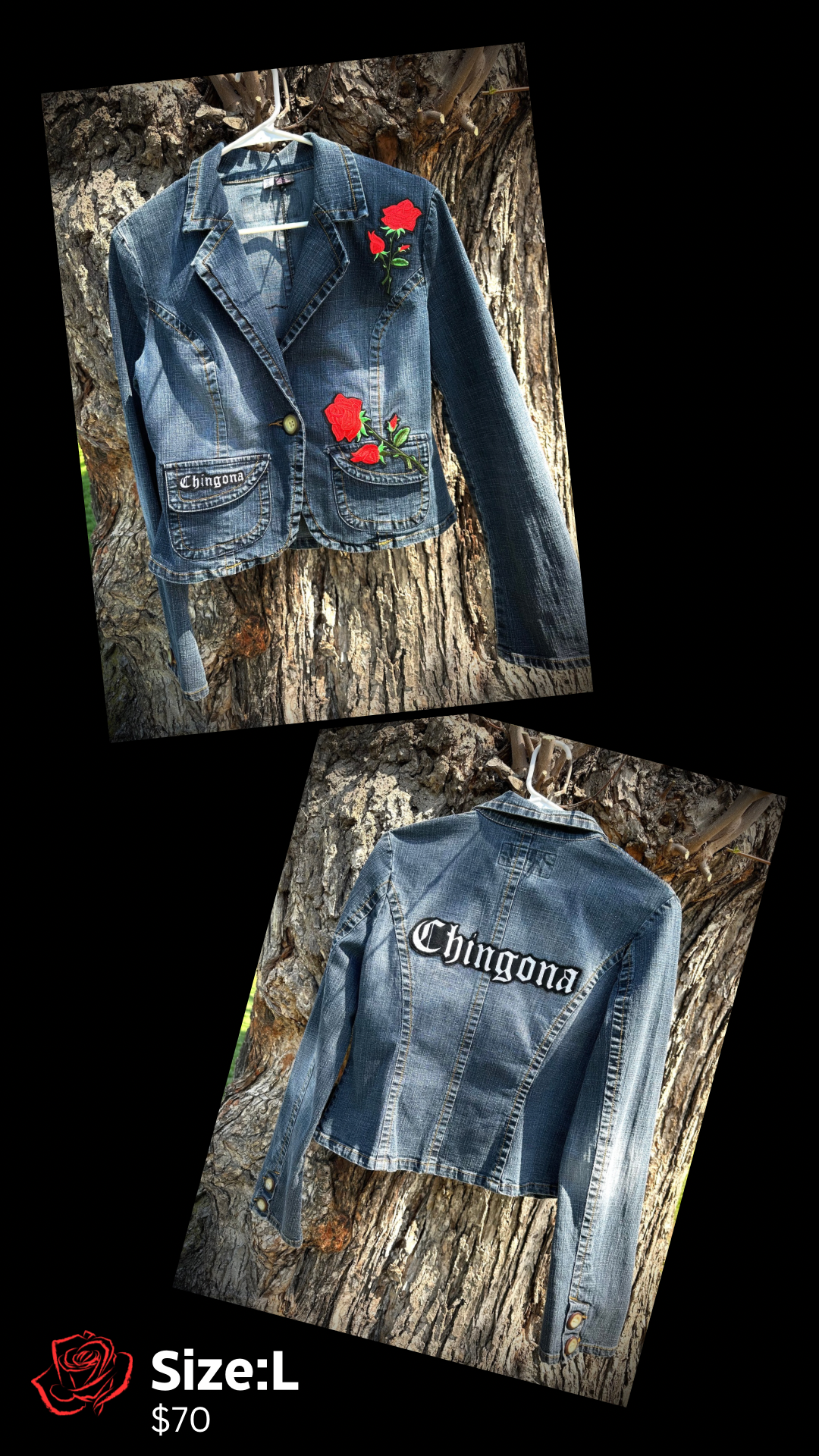 Chingona Rosas Jacket