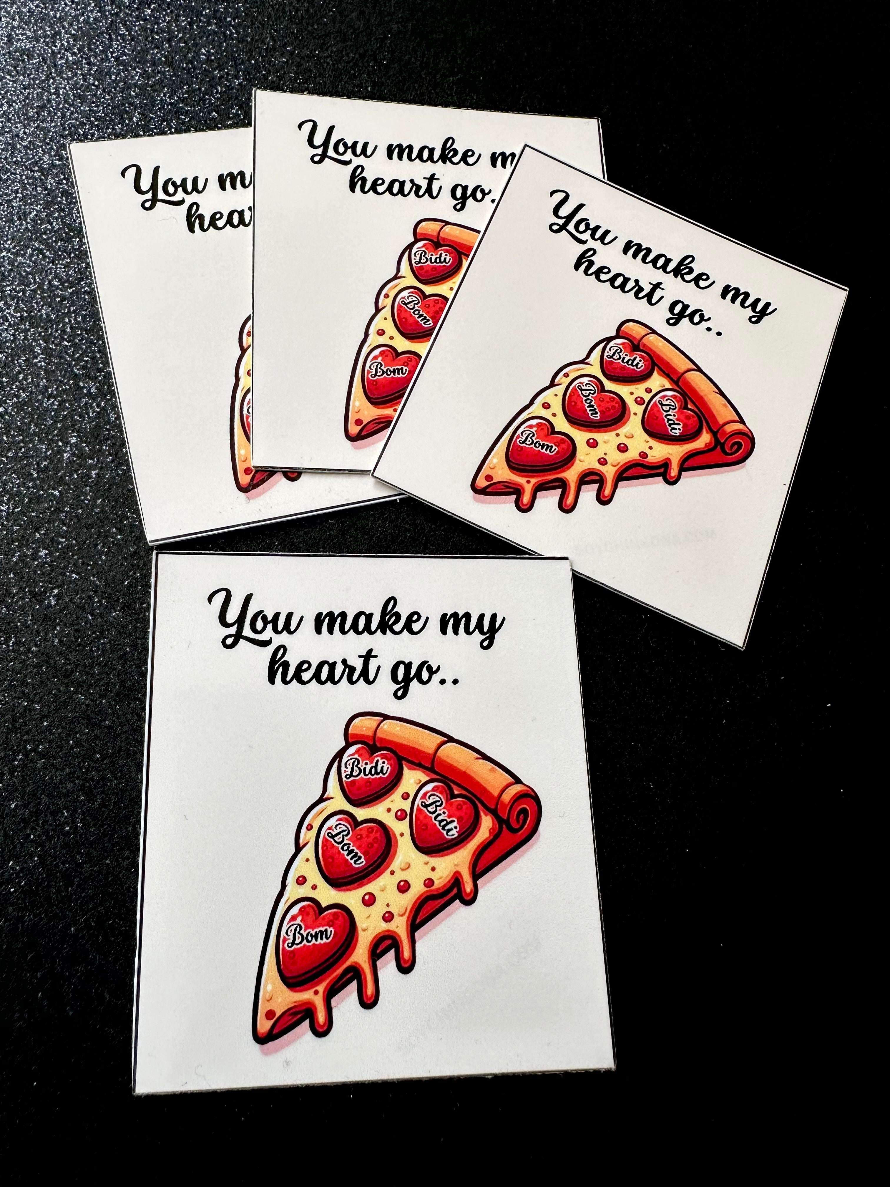 You make my heart go Sticker