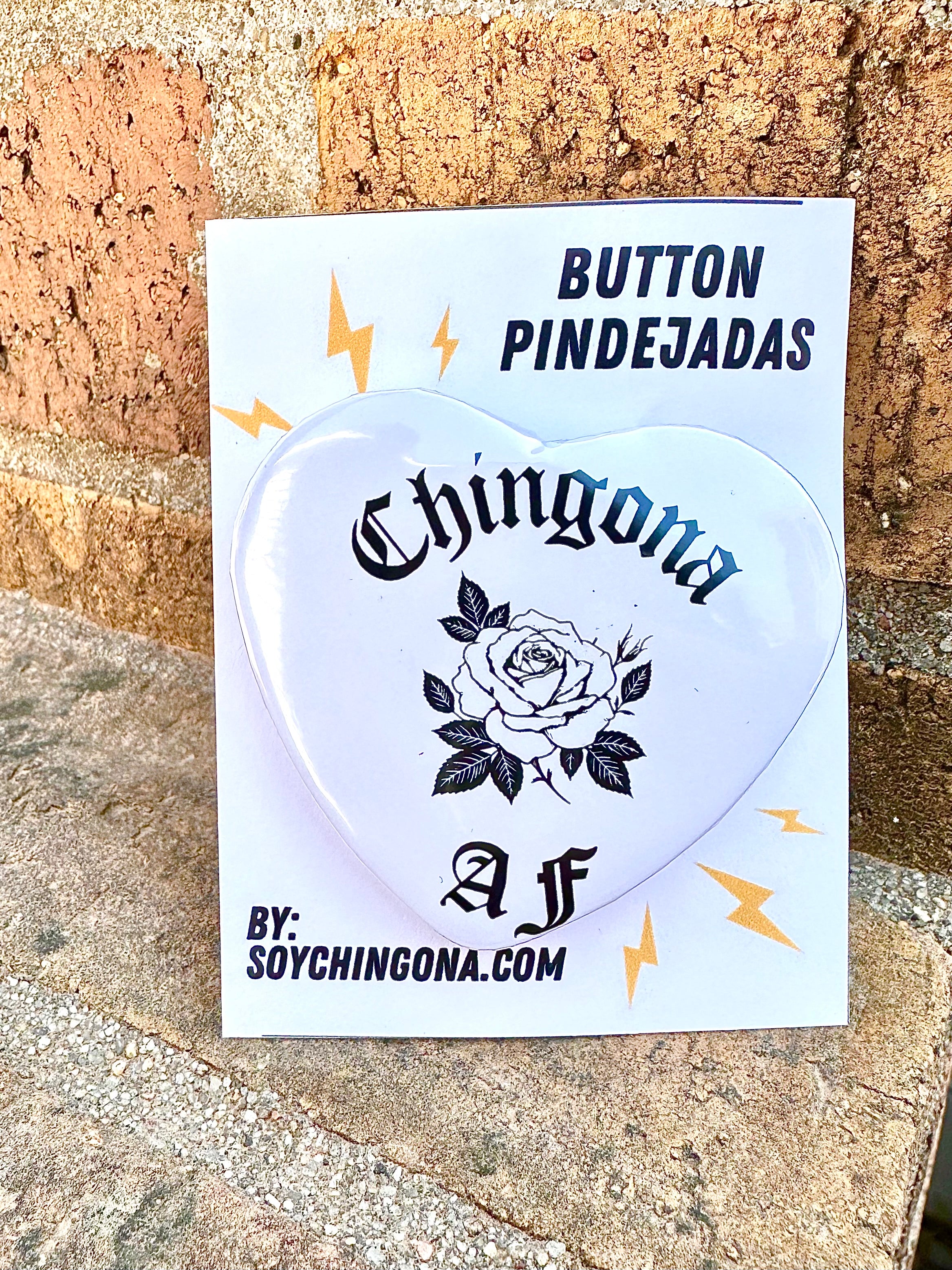 Chingona AF Button Pin