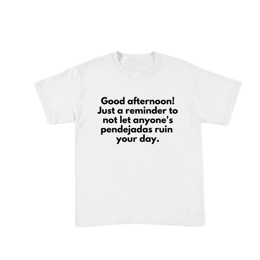 Reminder shirt