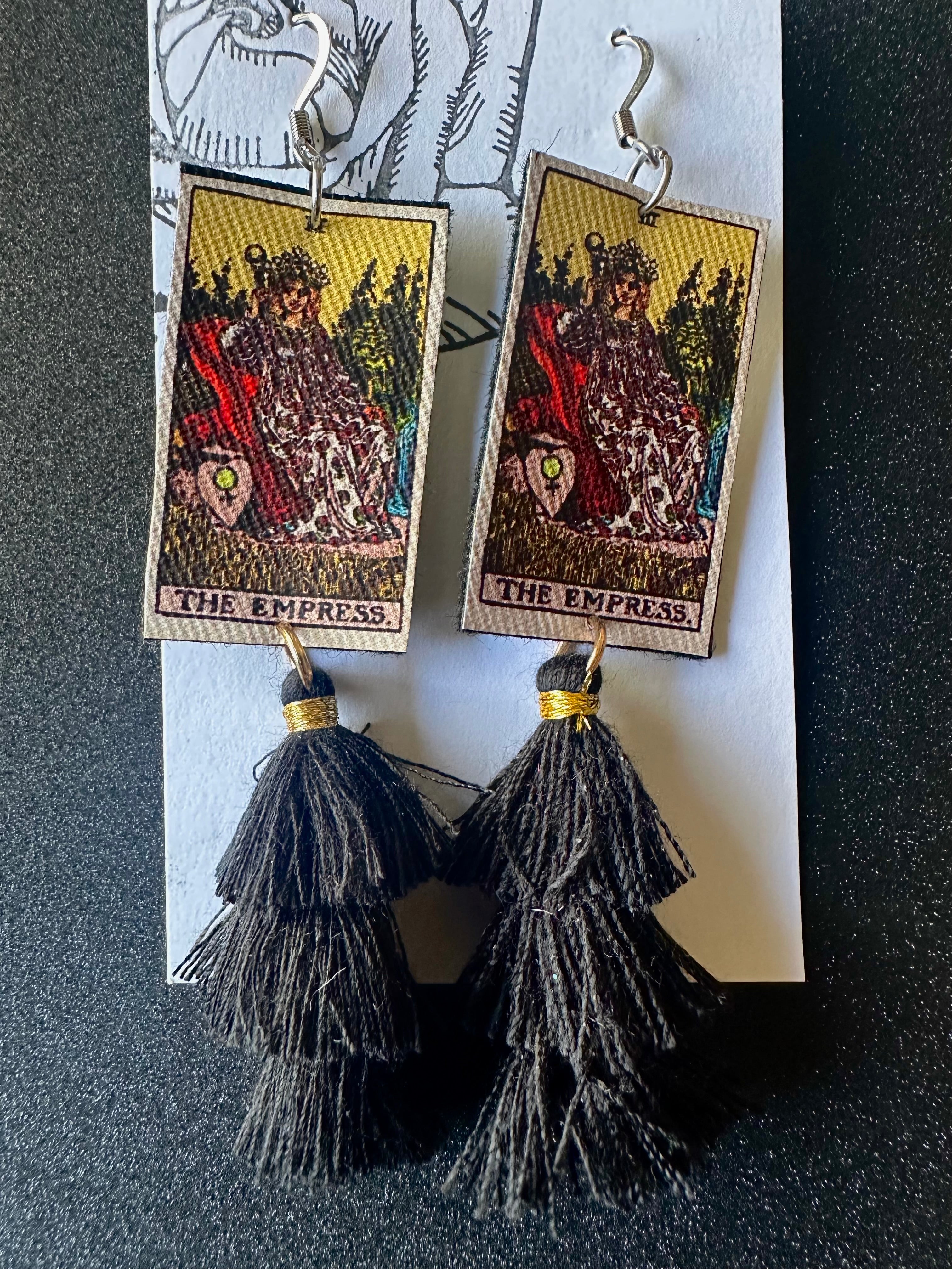 The Empress Tarot Card Earrings
