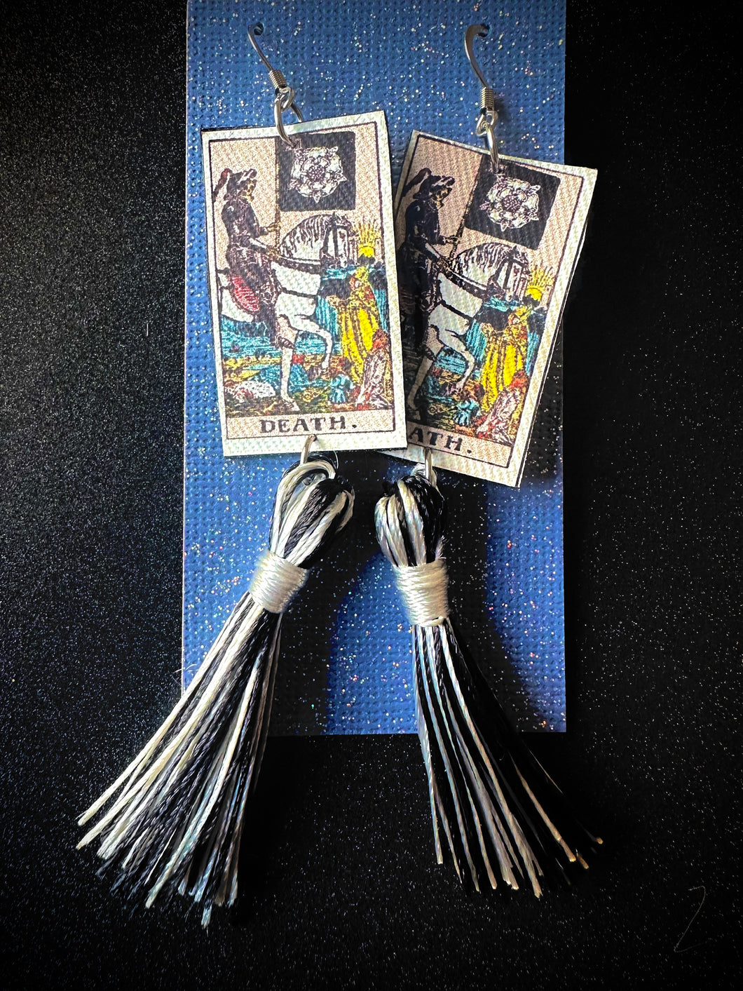 Death Tarot Card Earrings