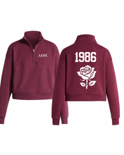 Load image into Gallery viewer, Crop Half-Zip Sudadera