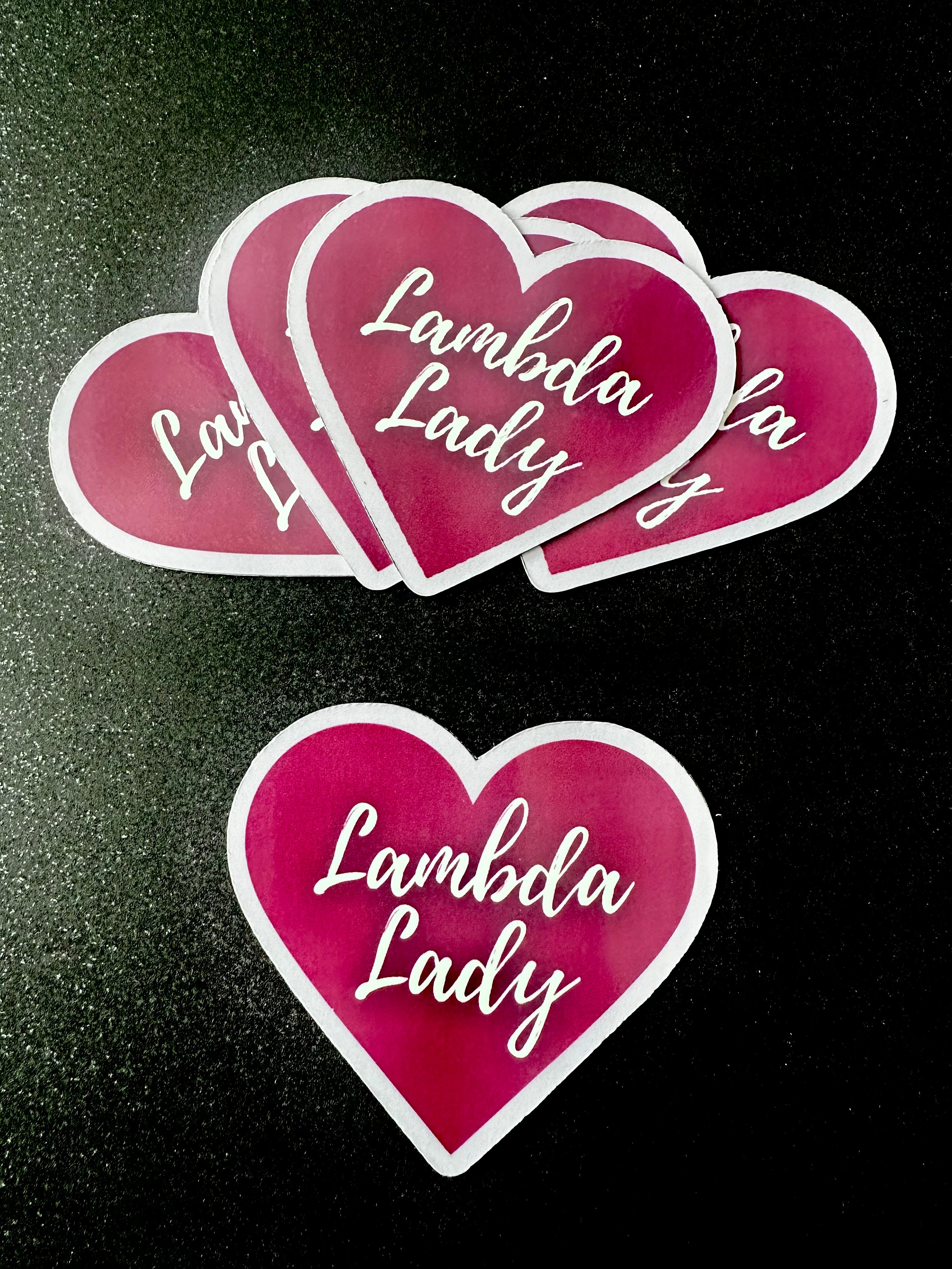Lambda Lady Sticker