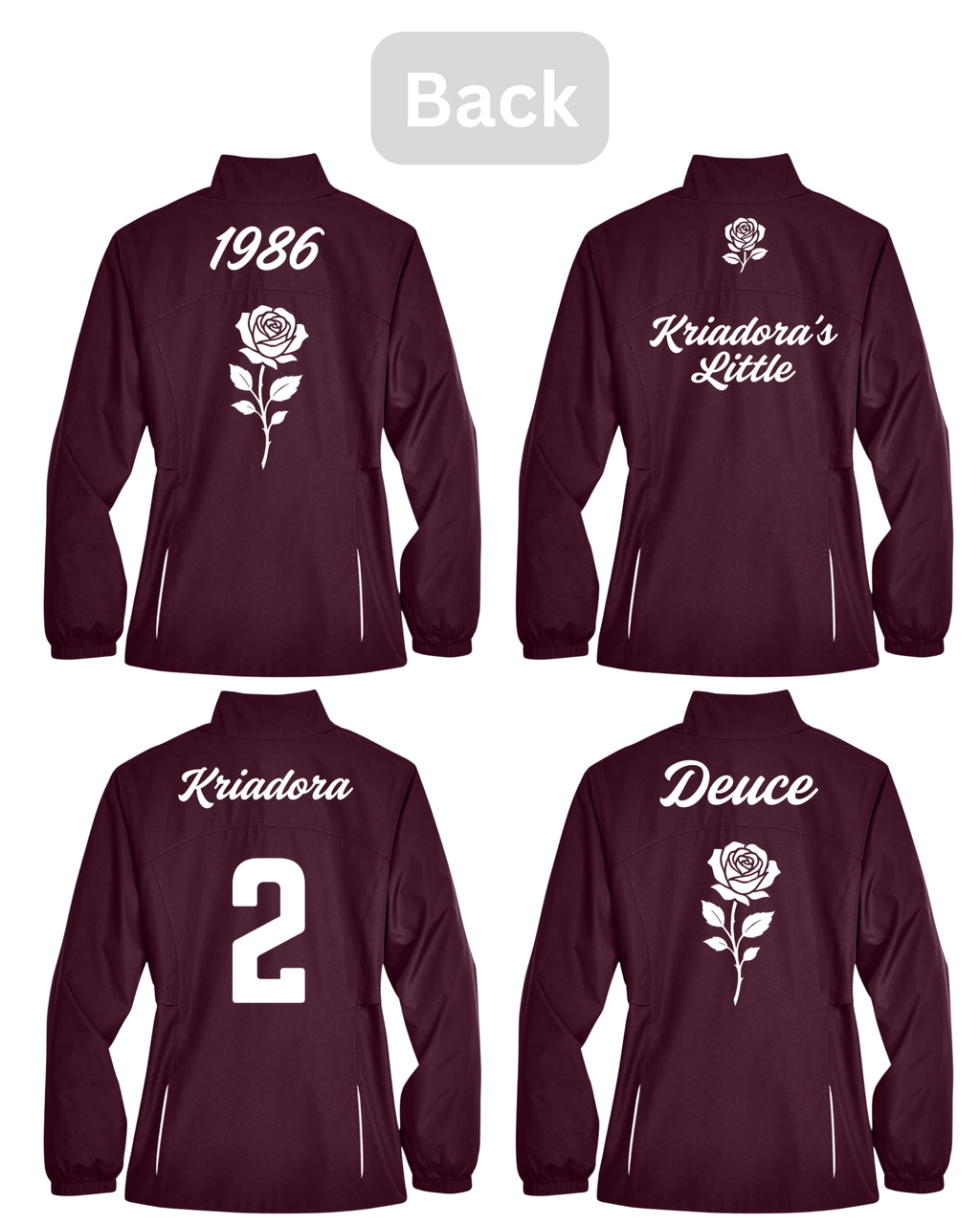 Burgundy Lambda Chamarra