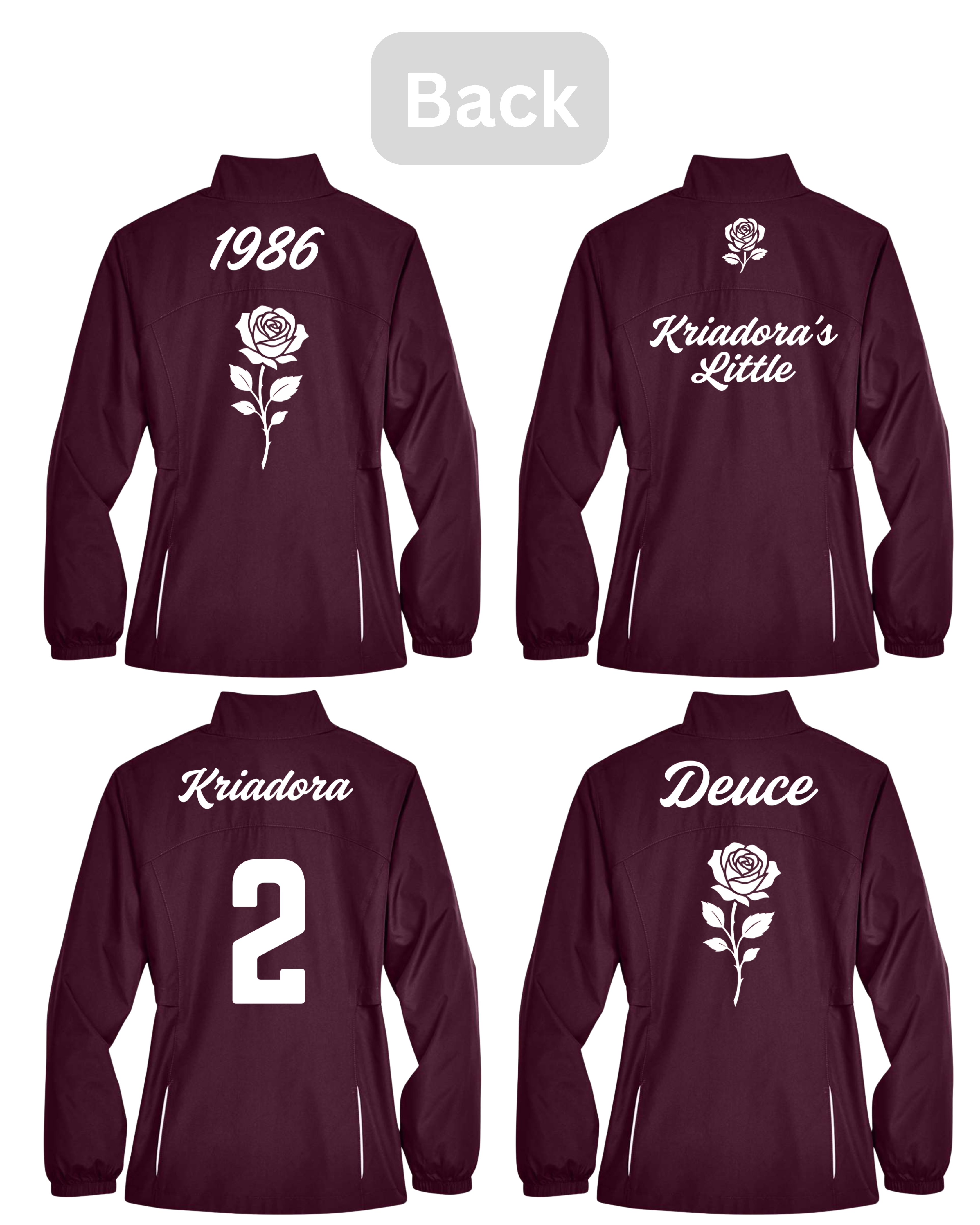 Burgundy Lambda Chamarra