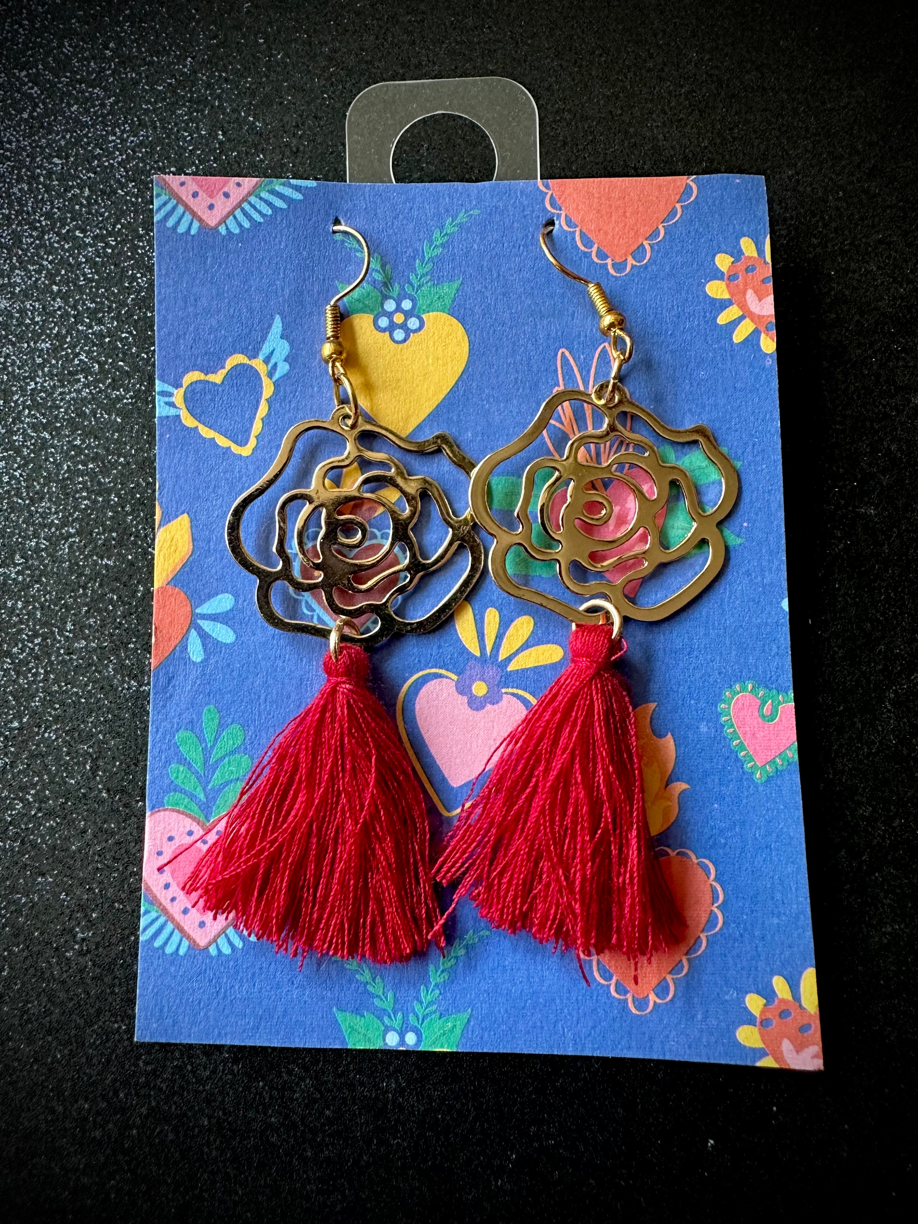 Rosa Tassel Earrings