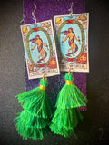 The World Tarot Card Earrings