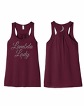 Lambda Lady Luna Racerback tank
