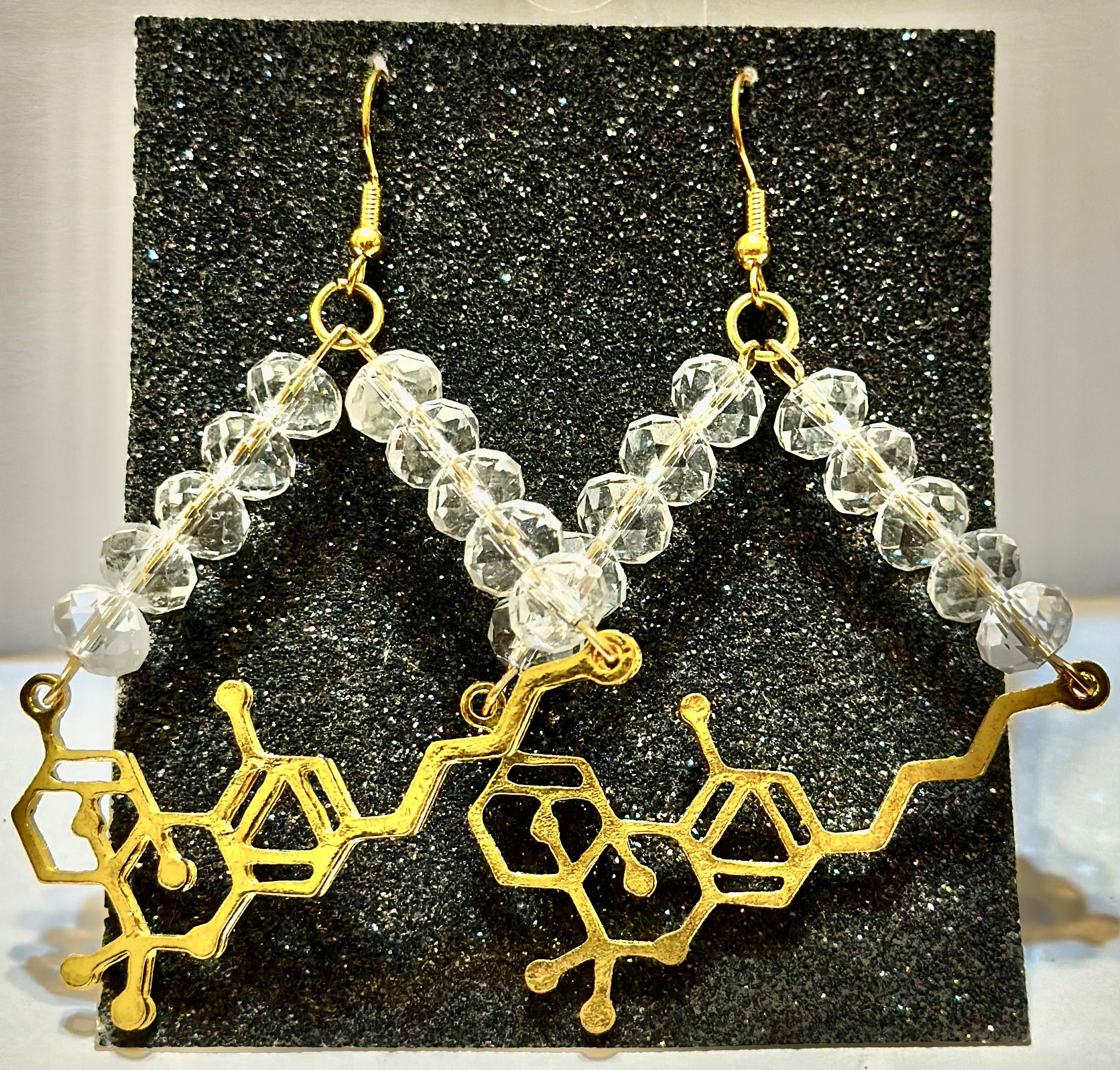 THC Molecule Earrings