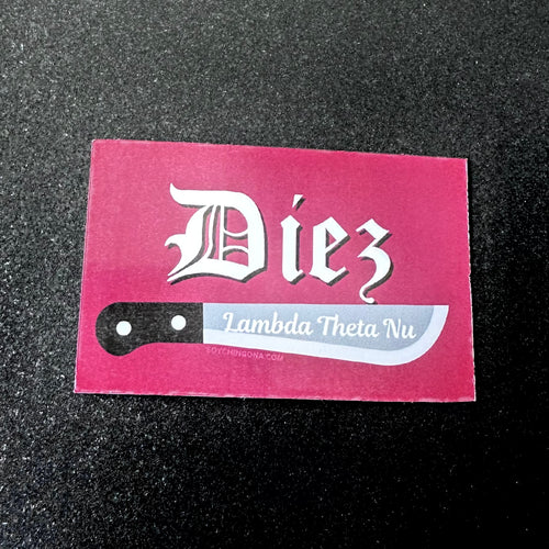Number Diez LambdaSticker