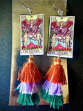 The Lovers Tarot Card Earrings
