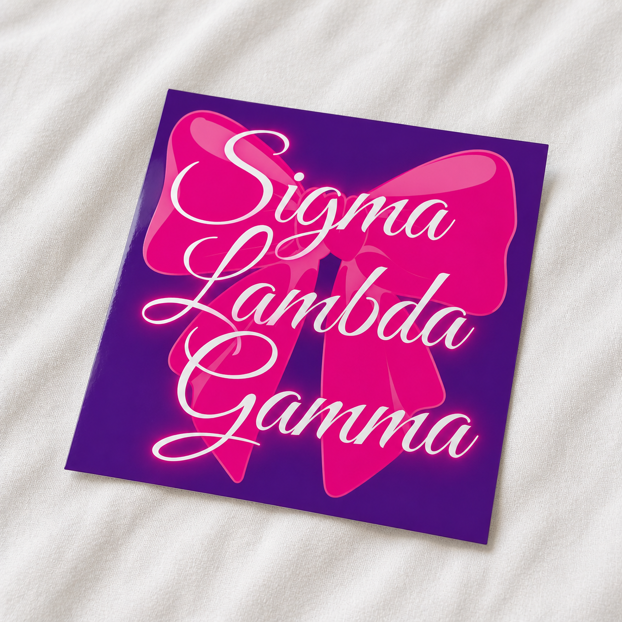 SLG pink Bow Sticker