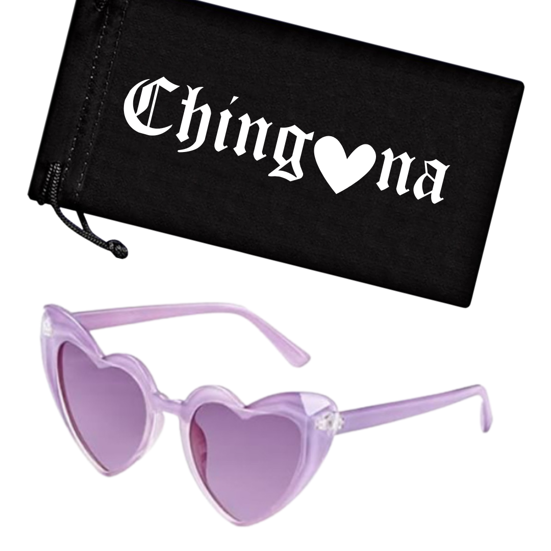 Heart CatEye Sunglasses - Lavender