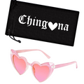 Heart CatEye Sunglasses - Pink