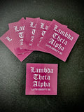 LTA on Burgundy Sticker
