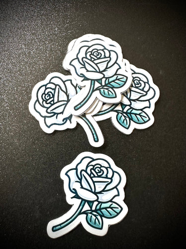 White Rosa Sticker