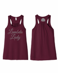 Lambda Lady Concha Racerback tank