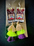The Lovers Tarot Card Earrings
