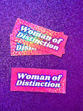 Woman of Distinction Sticker