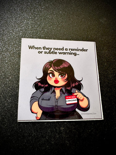 Mija - Subtle Warning Sticker