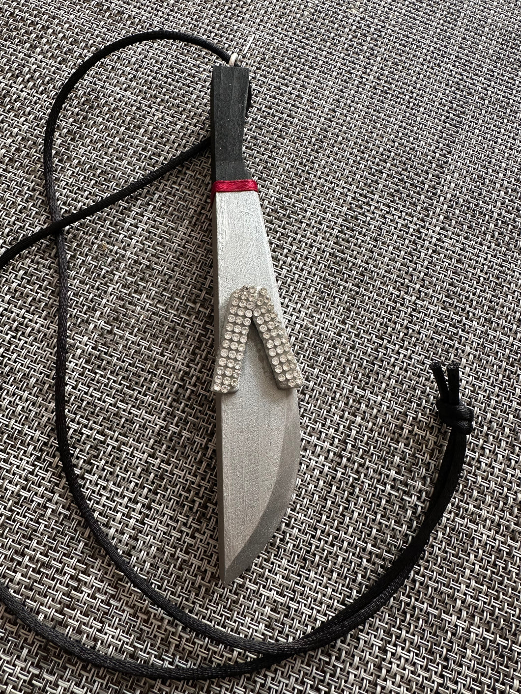 Rhinestone Lambda Machete Tiki