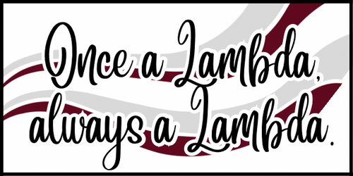 Once a Lambda Always a LambdaSticker