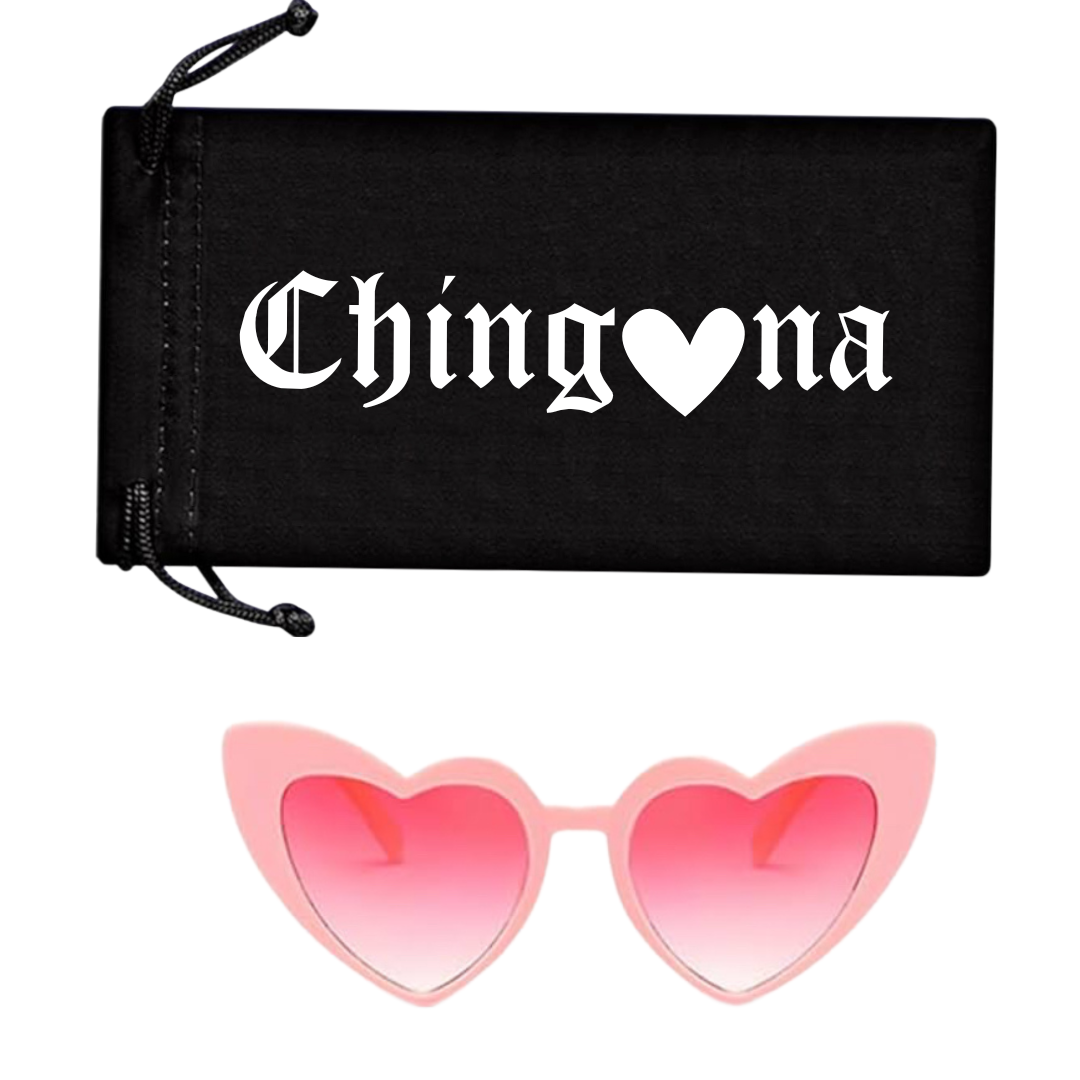 Heart CatEye Sunglasses - Light Pink