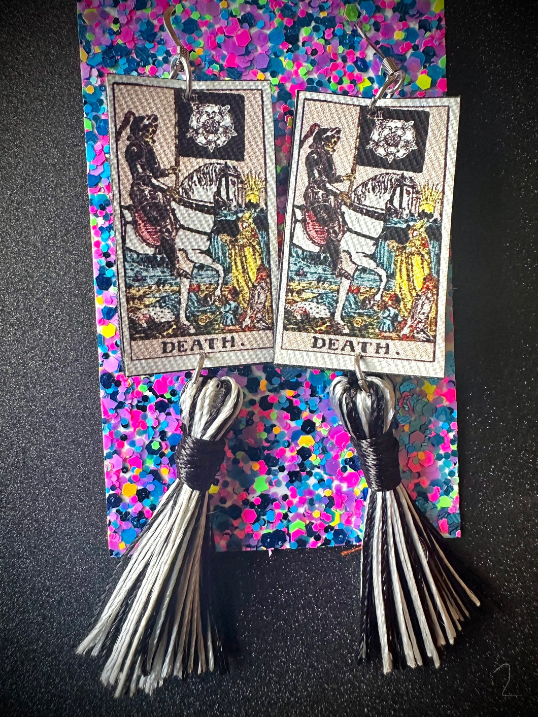 Death Tarot Card Earrings