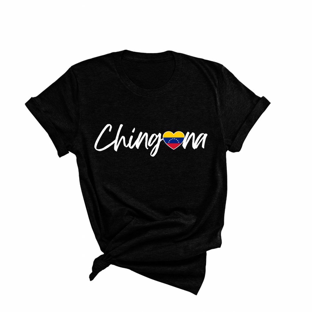 Chingona Heart Flag Shirt