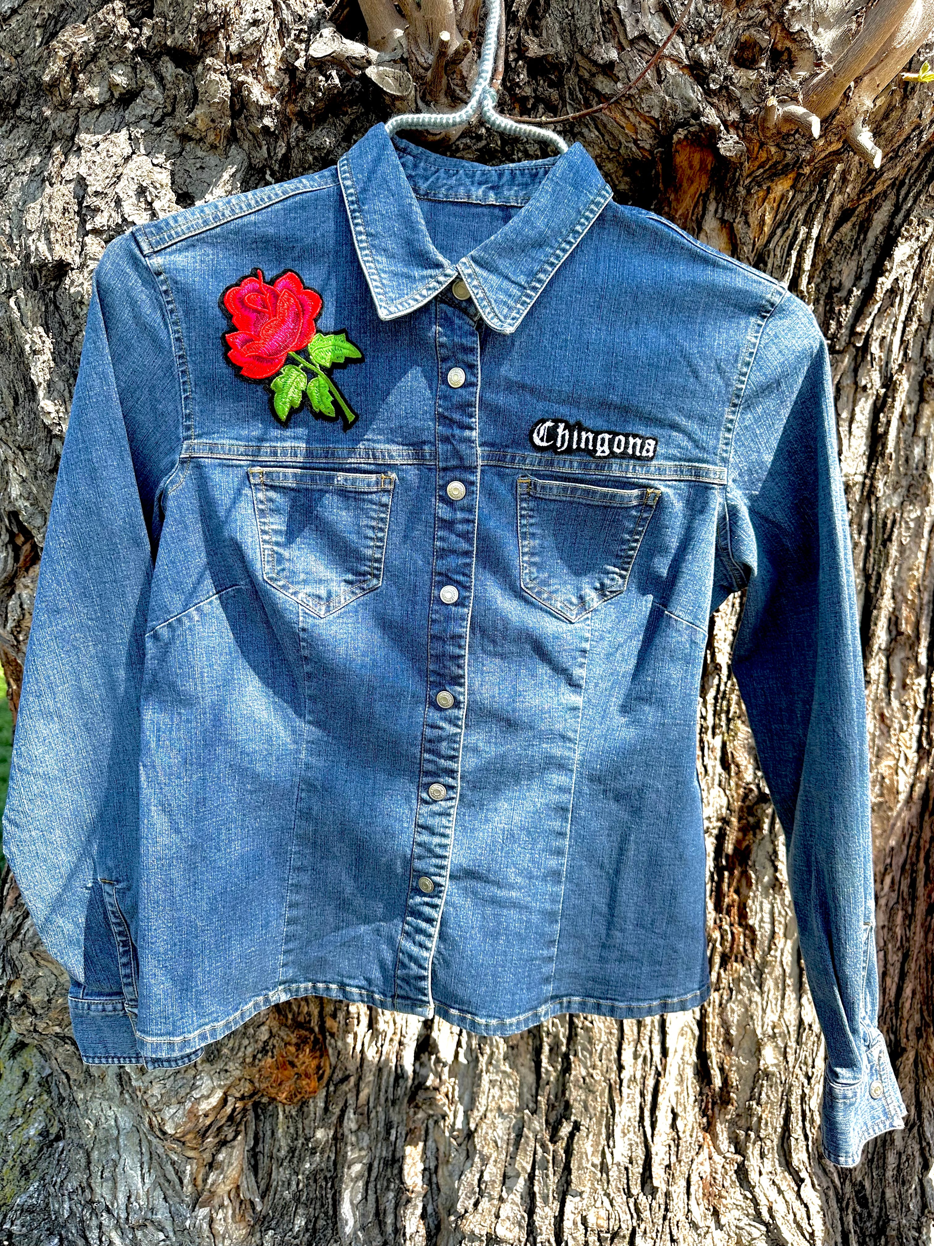 Chingona Rosa Shirt Jacket