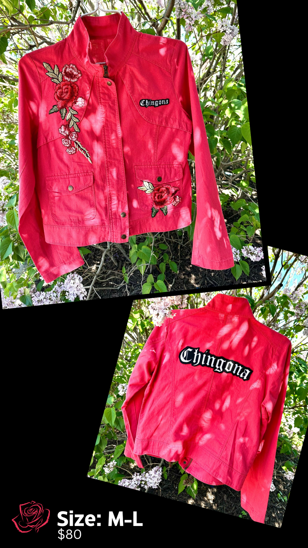 Chingona Rosas Jacket