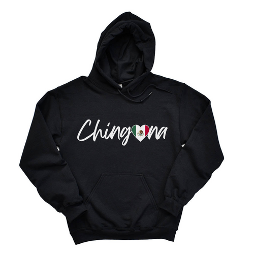 Chingona Heart Flag Sweatshirt