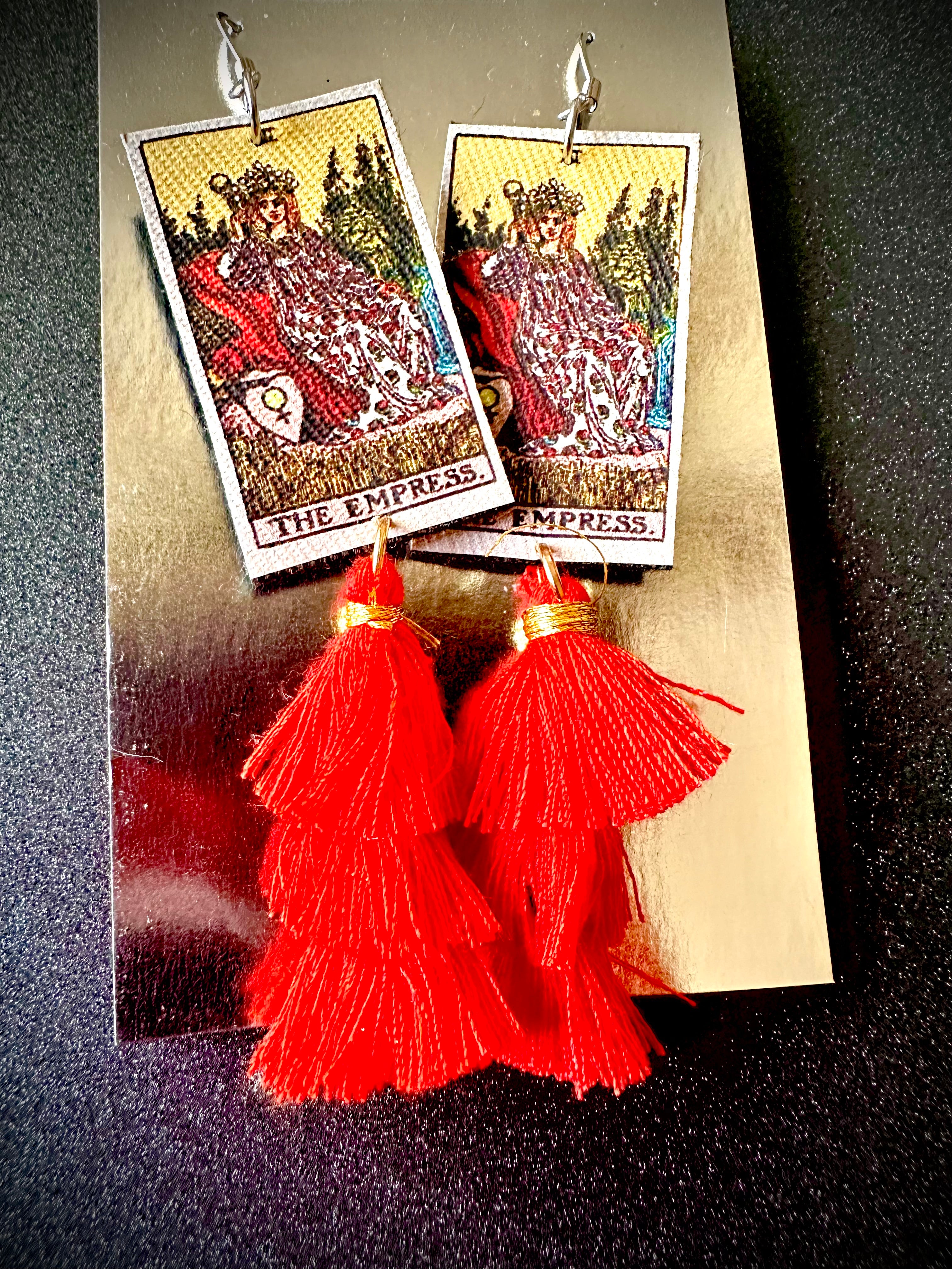 The Empress Tarot Card Earrings