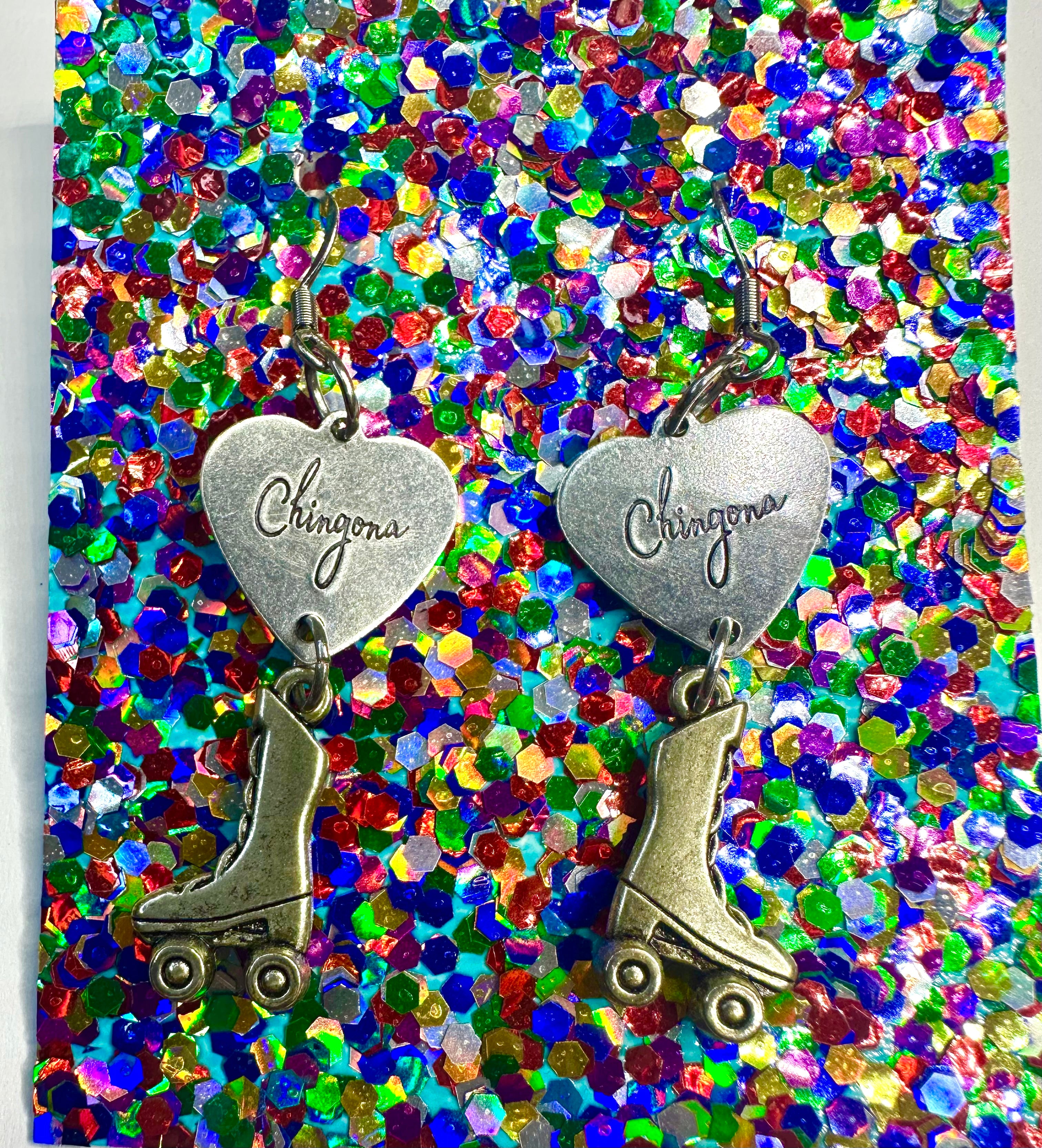 Chingona Skate Earrings