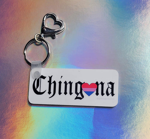 Bi Flag Chingona KeyChain