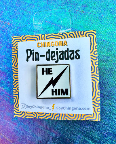 He/Him Pronoun Pin